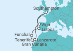 Itinerario del Crucero Islas Canarias - MSC Cruceros