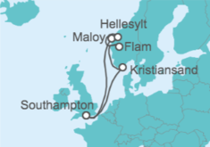 Itinerario del Crucero Noruega - MSC Cruceros
