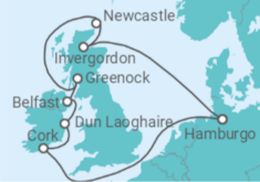 Itinerario del Crucero Islas Británicas - MSC Cruceros
