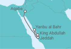 Itinerario del Crucero Arabia Saudí y Mar Rojo - MSC Cruceros