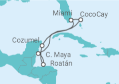 Itinerario del Crucero Caribe Occidental y CocoCay - Royal Caribbean