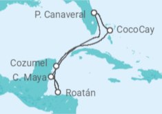 Itinerario del Crucero Maravillas del Caribe - Royal Caribbean