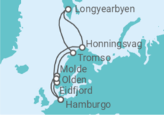 Itinerario del Crucero Noruega TI - MSC Cruceros