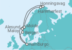 Itinerario del Crucero Noruega TI - MSC Cruceros
