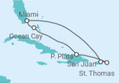 Itinerario del Crucero Puerto Rico, Islas Vírgenes - EEUU - MSC Cruceros