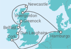 Itinerario del Crucero Irlanda, Reino Unido - MSC Cruceros