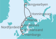 Itinerario del Crucero Noruega - MSC Cruceros