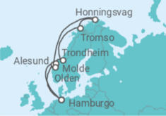 Itinerario del Crucero Noruega - MSC Cruceros