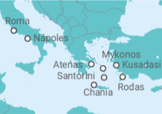 Itinerario del Crucero Italia, Grecia, Turquía - Royal Caribbean