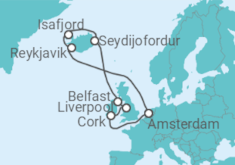 Itinerario del Crucero Islandia, Reino Unido - Royal Caribbean