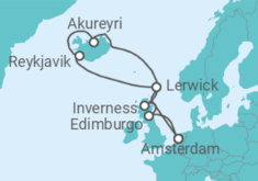 Itinerario del Crucero Islandia, Reino Unido - Royal Caribbean