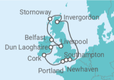 Itinerario del Crucero Islas Británicas - NCL Norwegian Cruise Line
