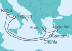 Itinerario del Crucero Italia, Grecia, Turquía - Royal Caribbean