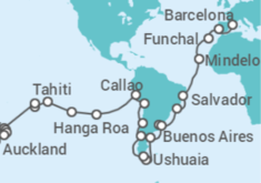 Itinerario del Crucero Vuelta al mundo 2023 - MSC Cruceros - MSC Cruceros