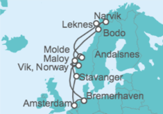 Itinerario del Crucero Naturaleza Salvaje - Costa Cruceros