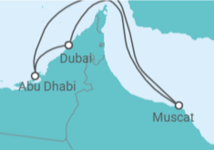 Itinerario del Crucero De la arena a los rascacielos - Costa Cruceros