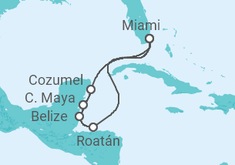 Itinerario del Crucero Honduras, Belice, México TI - MSC Cruceros