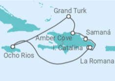 Itinerario del Crucero Hacia el paraíso caribeño - Costa Cruceros