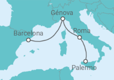 Itinerario del Crucero Italia - MSC Cruceros