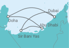 Itinerario del Crucero Emiratos Árabes TI - MSC Cruceros