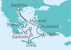 Itinerario del Crucero Egeo Idílico - Celestyal Cruises