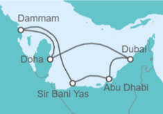 Itinerario del Crucero Emiratos Árabes - MSC Cruceros