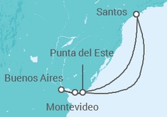Itinerario del Crucero Uruguay, Argentina - MSC Cruceros