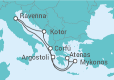 Itinerario del Crucero Grecia y Montenegro  - Royal Caribbean