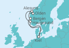 Itinerario del Crucero Noruega TI - MSC Cruceros