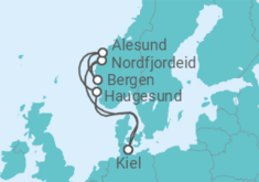 Itinerario del Crucero Noruega TI - MSC Cruceros