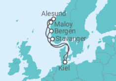 Itinerario del Crucero Noruega TI - MSC Cruceros