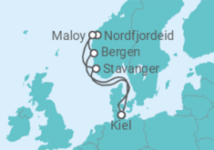 Itinerario del Crucero Fiordos de Noruega - MSC Cruceros