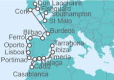 Itinerario del Crucero Desde Tarragona a Southampton (Londres) - Regent Seven Seas