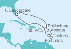 Itinerario del Crucero Antillas - Celebrity Cruises