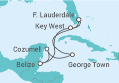 Itinerario del Crucero Caribe Occidental - Celebrity Cruises