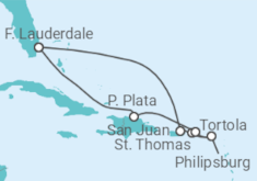 Itinerario del Crucero Islas Virgenes y Antillas - Celebrity Cruises