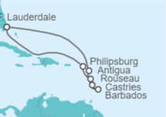 Itinerario del Crucero Antillas - Celebrity Cruises