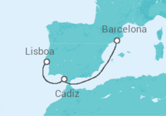 Itinerario del Crucero España TI - MSC Cruceros