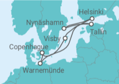 Itinerario del Crucero Capitales Bálticas - NCL Norwegian Cruise Line
