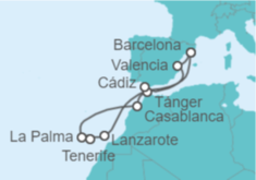 Itinerario del Crucero Islas Canarias - Celebrity Cruises