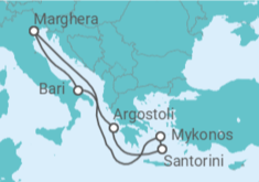 Itinerario del Crucero Grecia, diversión sin fin - Costa Cruceros