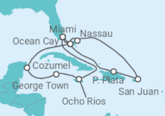 Itinerario del Crucero Bahamas, Puerto Rico, Estados Unidos (EE.UU.), México, Islas Caimán, Jamaica TI - MSC Cruceros