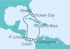 Itinerario del Crucero Jamaica, Colombia, Panamá, Costa Rica TI - MSC Cruceros