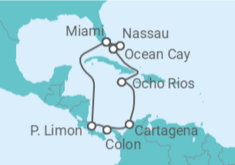Itinerario del Crucero Jamaica, Colombia, Panamá, Costa Rica, Estados Unidos (EE.UU.), Bahamas TI - MSC Cruceros