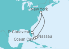 Itinerario del Crucero Nueva York e islas paradisiacas - MSC Cruceros
