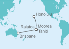 Itinerario del Crucero Polinesia Francesa - Royal Caribbean