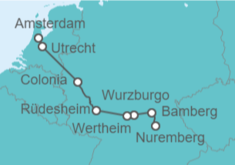 Itinerario del Crucero Crucero por tres de los ríos más turísticos de Europa: Danubio, Main y Rhin (Inicio Nuremberg) Amade - Panavision