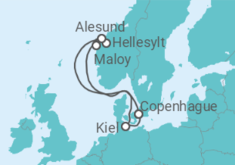 Itinerario del Crucero Esplendor de Noruega  - MSC Cruceros