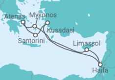 Itinerario del Crucero Chipre, Grecia, Turquía - MSC Cruceros