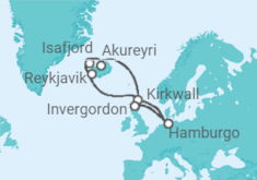 Itinerario del Crucero Reino Unido e Islandia - MSC Cruceros